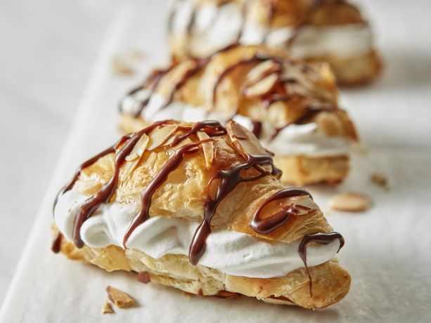 Chocolate Almond Croissant Éclairs